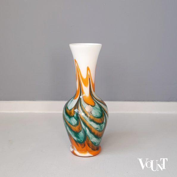 Italiaanse Opaline Florence vaas, jaren '70