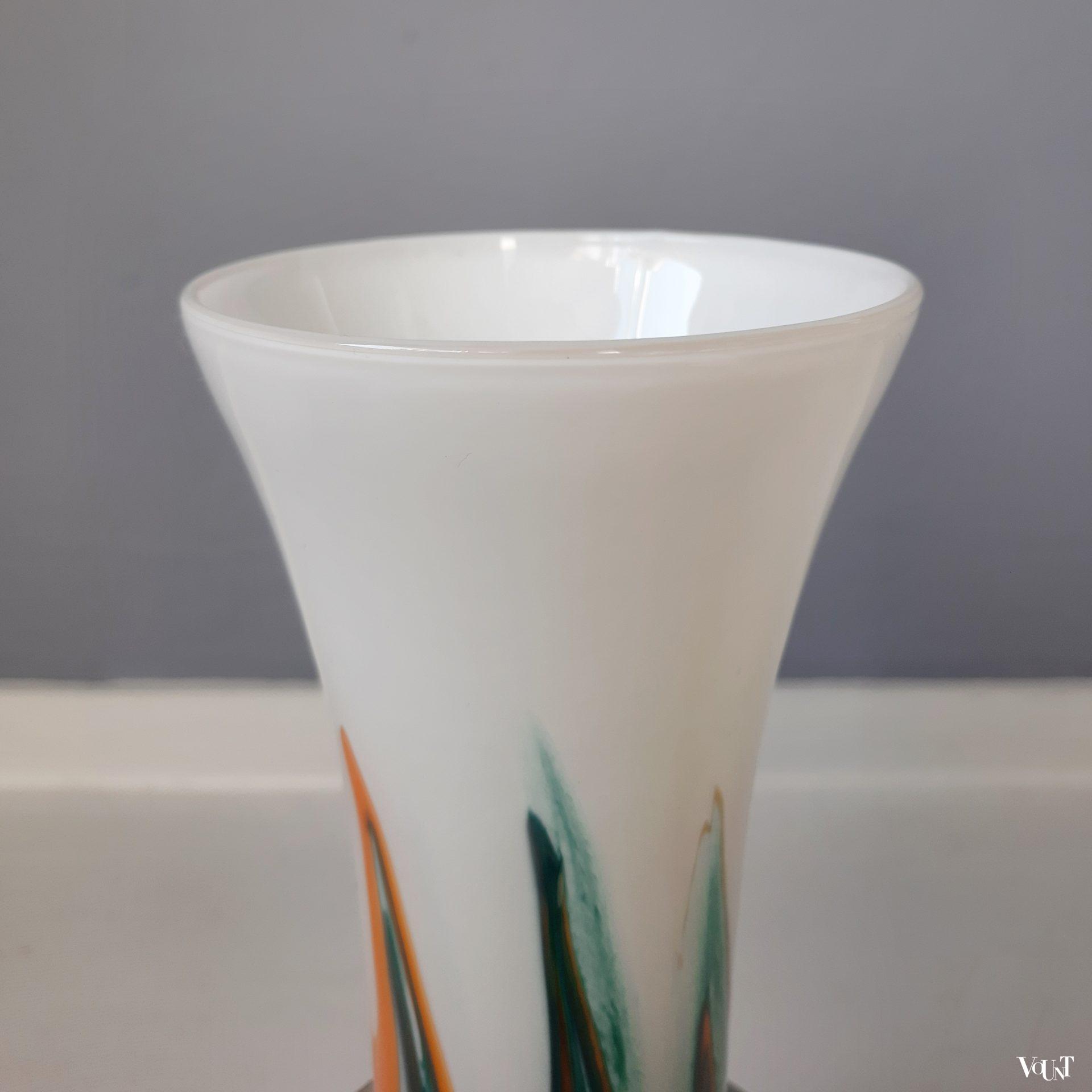 Italiaanse Opaline Florence vaas, jaren '70