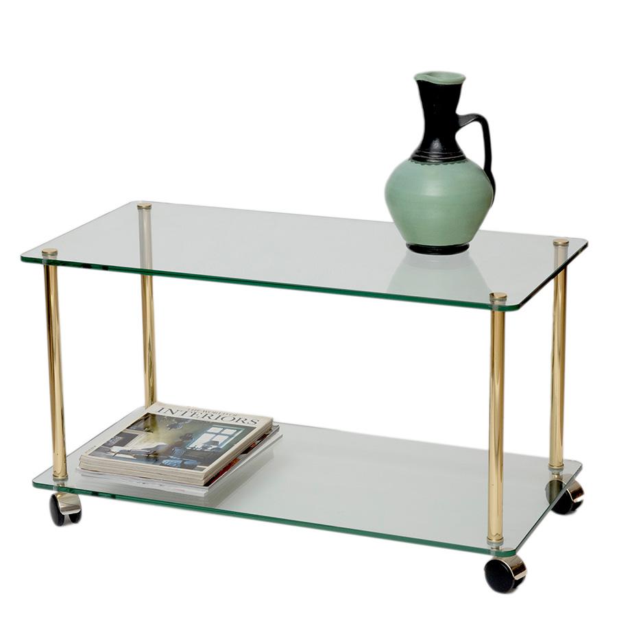 Glazen bijzettafel/salontafel