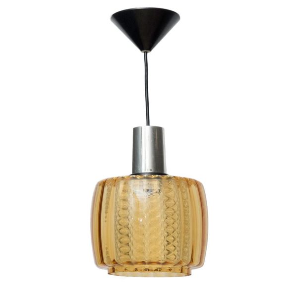Franse vintage glazen hallamp