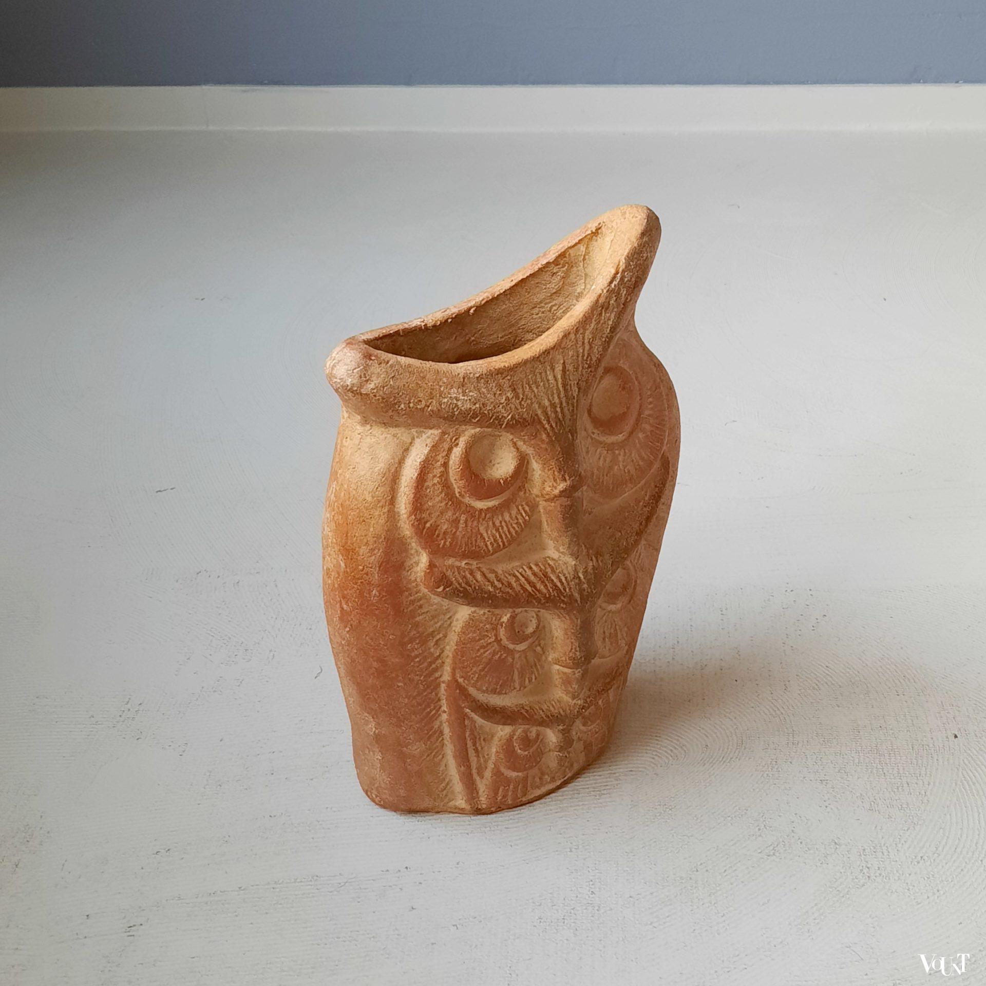 Keramische vaas uil, jaren '70
