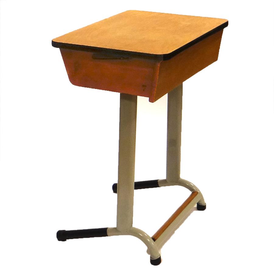 Vintage schooltafel met klep