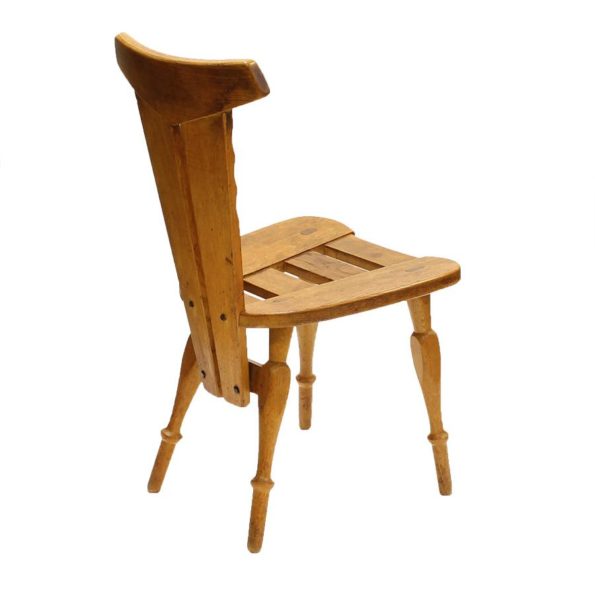 Jaren ’50 eikenhouten stoelen (4)