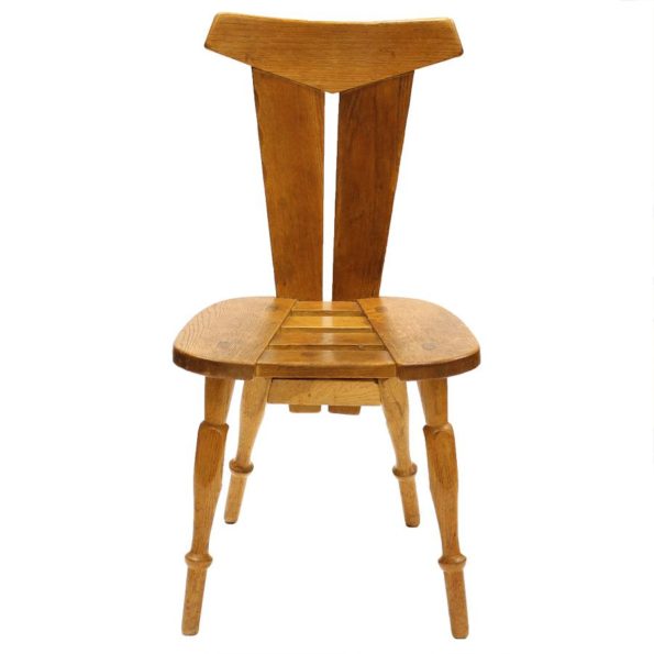Jaren ’50 eikenhouten stoelen (4)