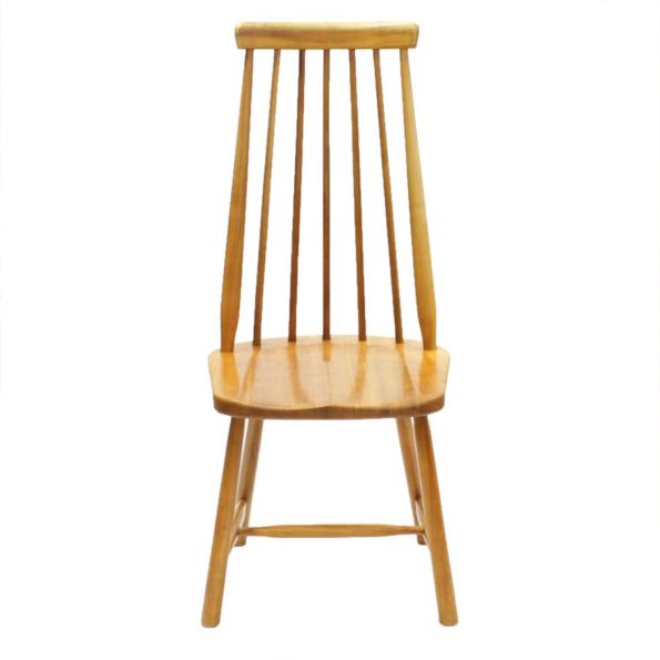 4 spijlenstoelen met hoge rugleuning, jaren '50/'60 (Tapiovaara-stijl)