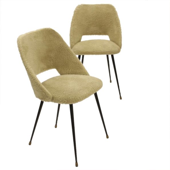 Pluche jaren ’60 stoelen