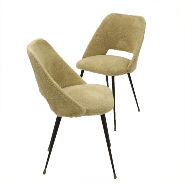 Pluche jaren ’60 stoelen