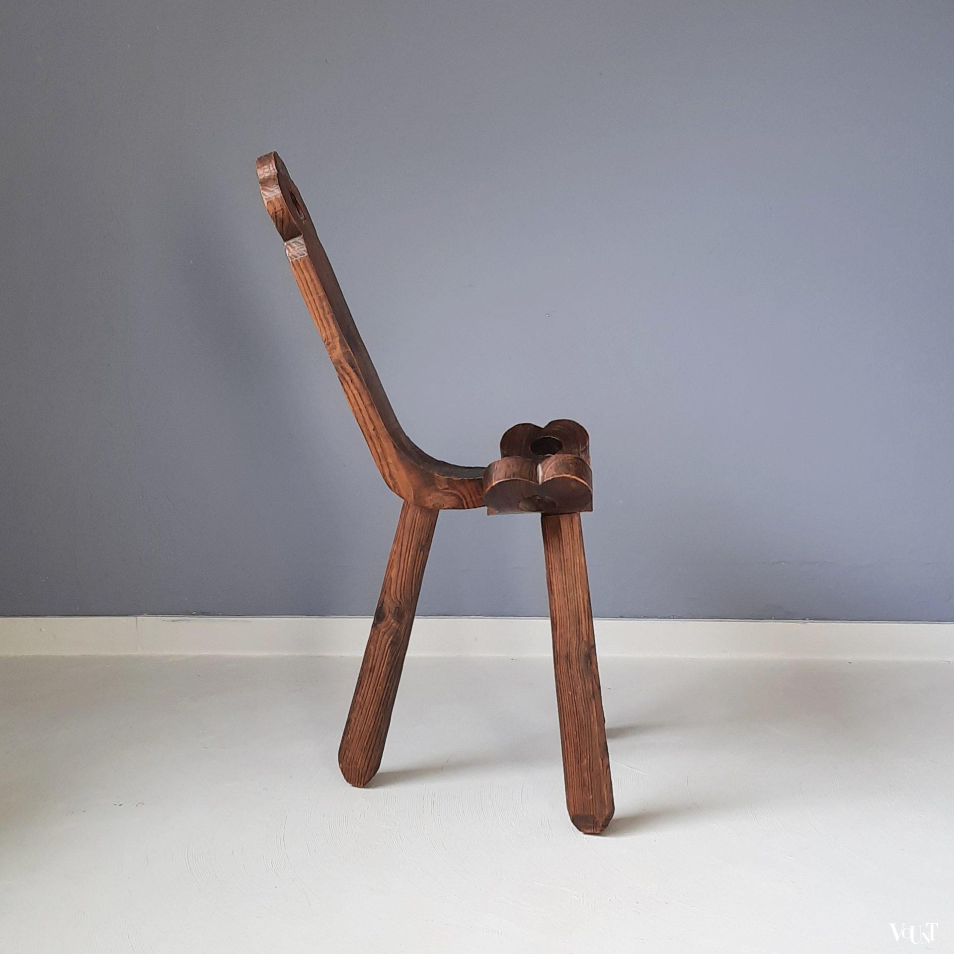 Spaans houten stoeltje jaren '70