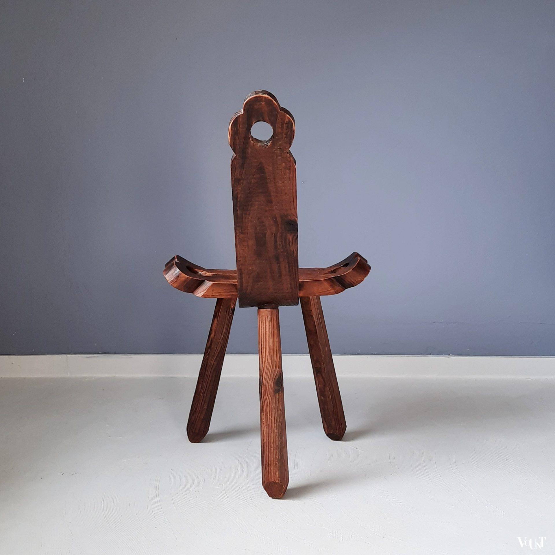 Spaans houten stoeltje jaren '70