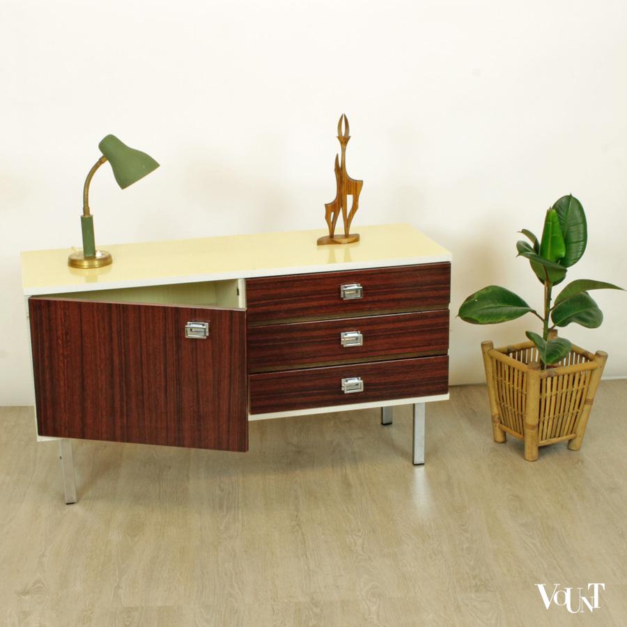 Jaren ‘60/’70 low board / wandkastje 3K Möbel