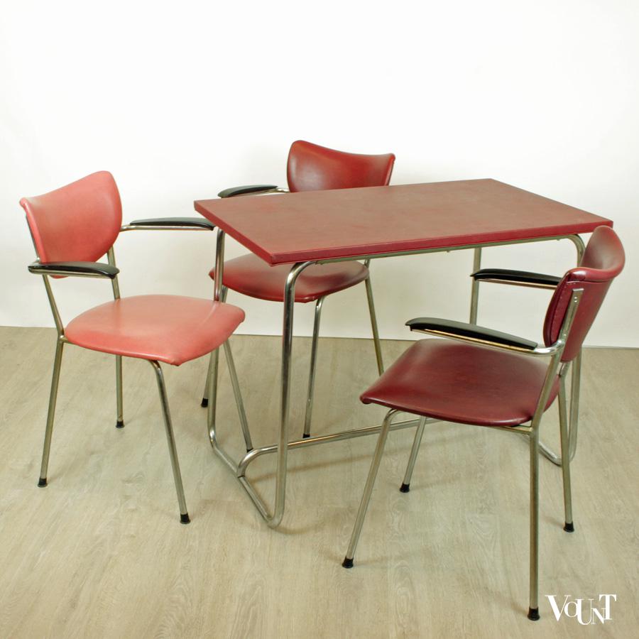 Franse industriële tafel jaren ‘50/’60