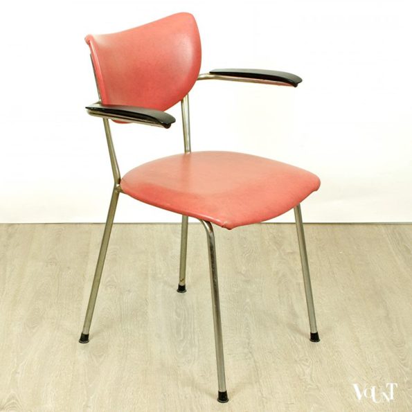 Originele Gebroeders De Wit-stoel, model 3211, Schiedam, jaren ‘60/’70