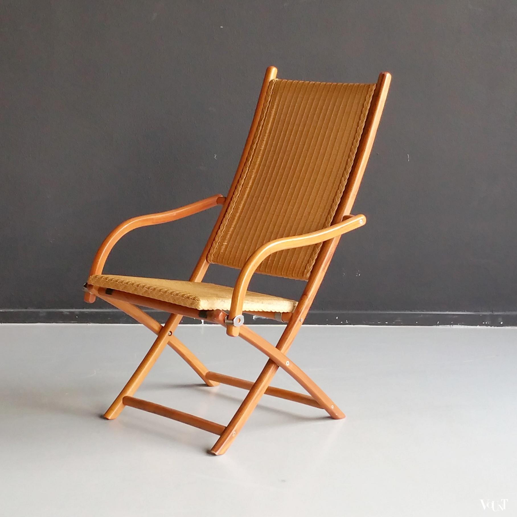 Lloyd Loom Italia klapstoel, model Victoria