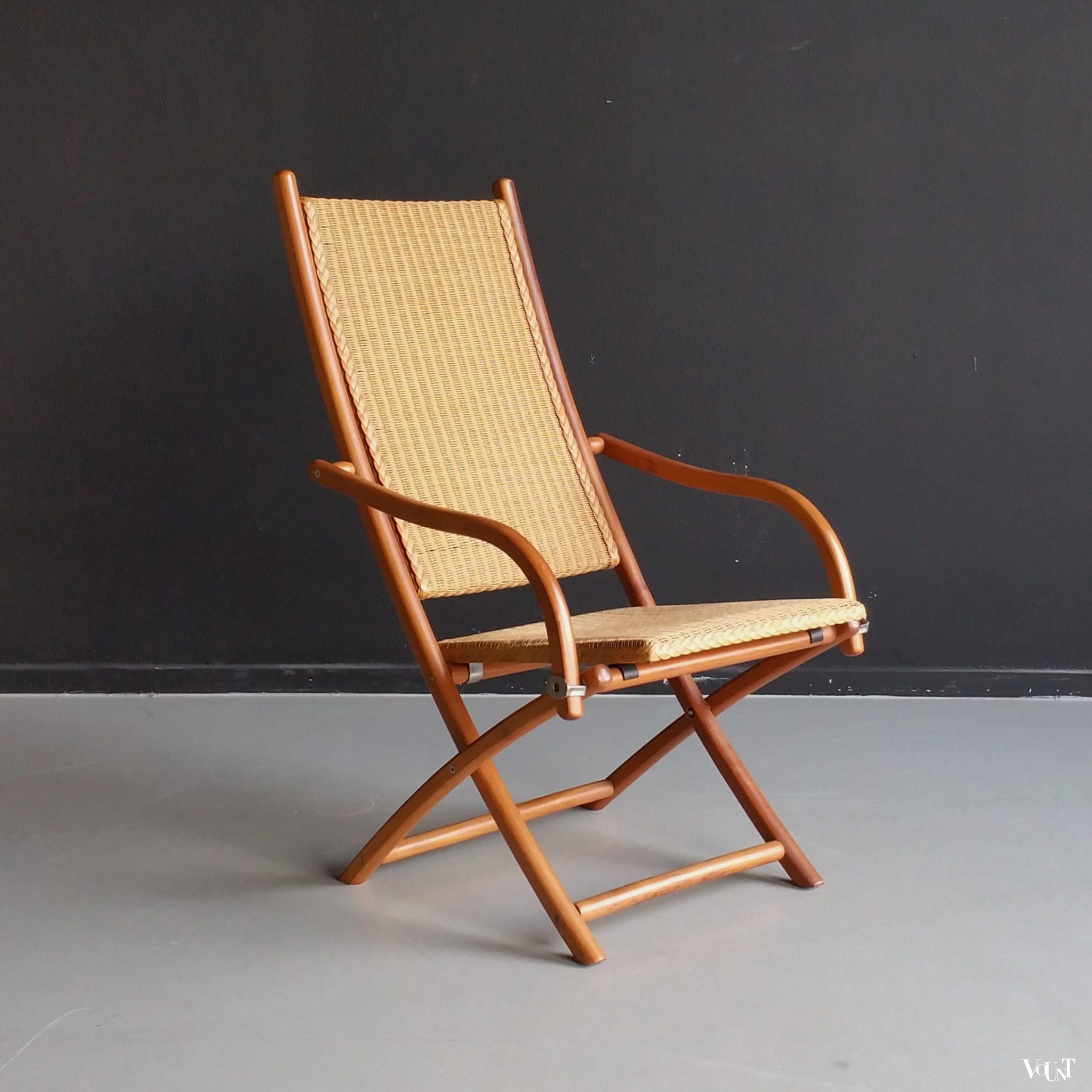 Lloyd Loom Italia klapstoel, model Victoria