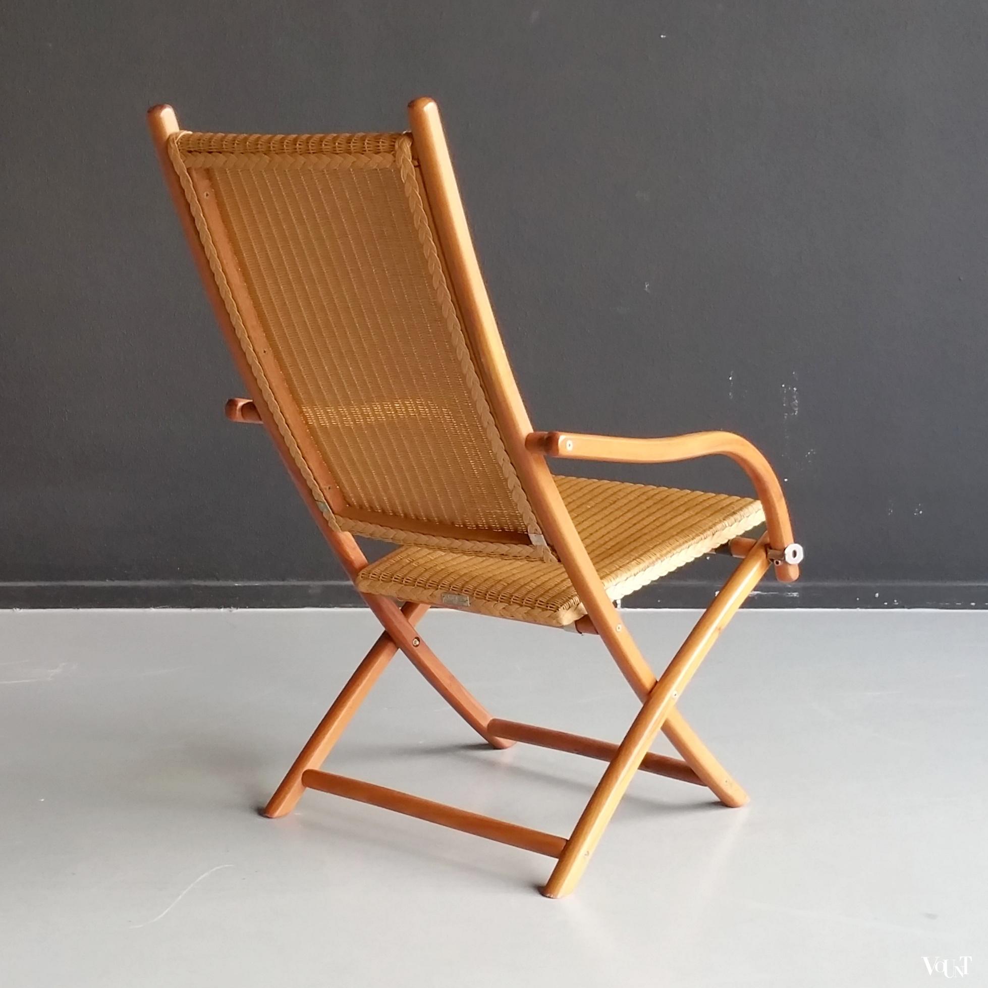 Lloyd Loom Italia klapstoel, model Victoria