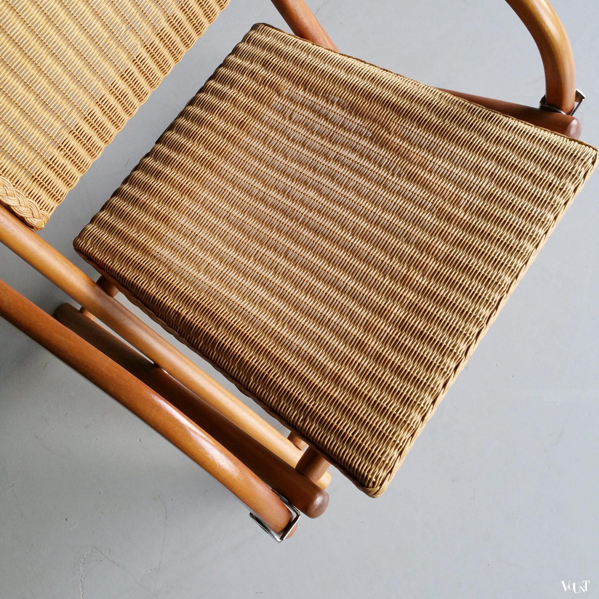 Lloyd Loom Italia klapstoel, model Victoria