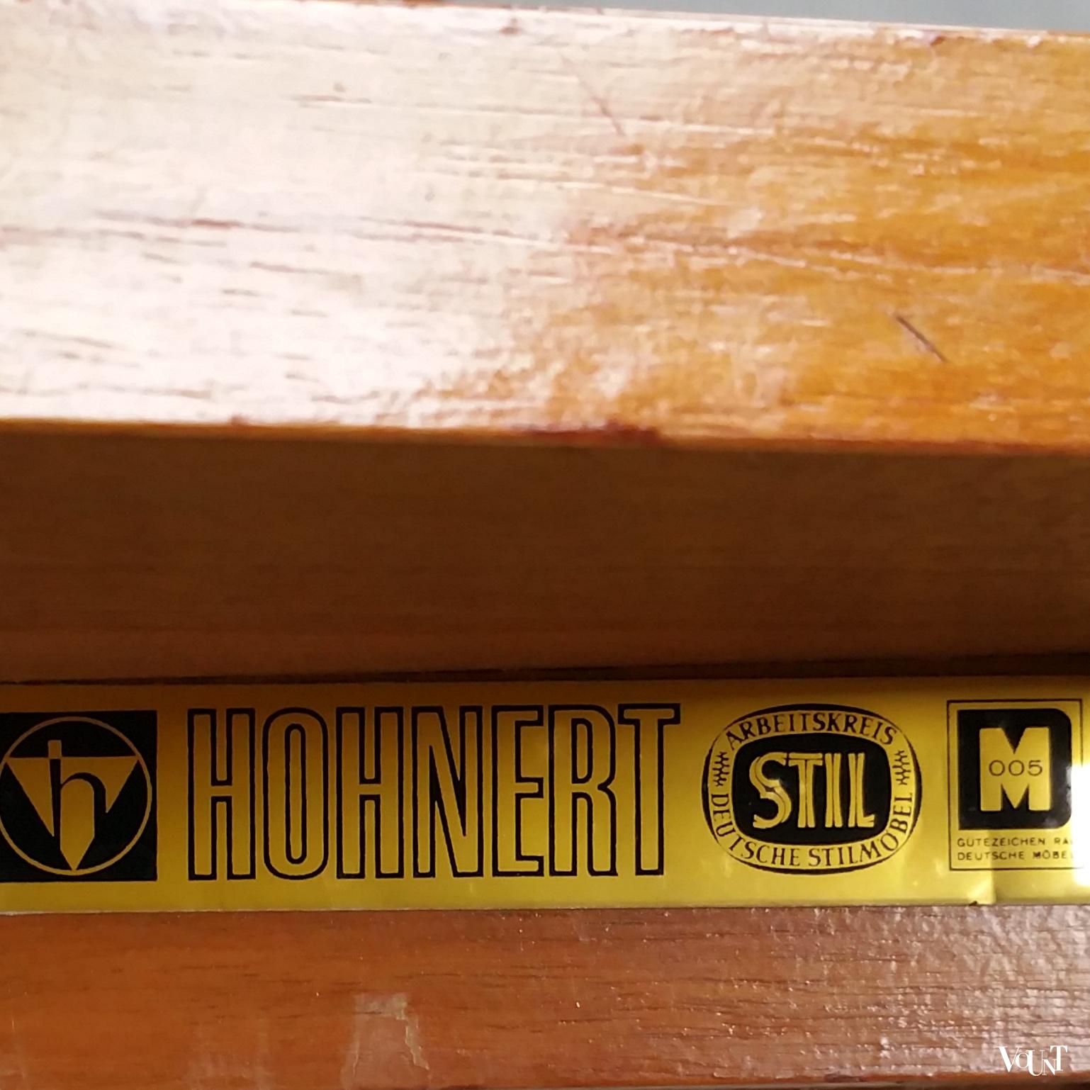 Vintage salontafel met marmeren blad, Hohnert Stil Möbel