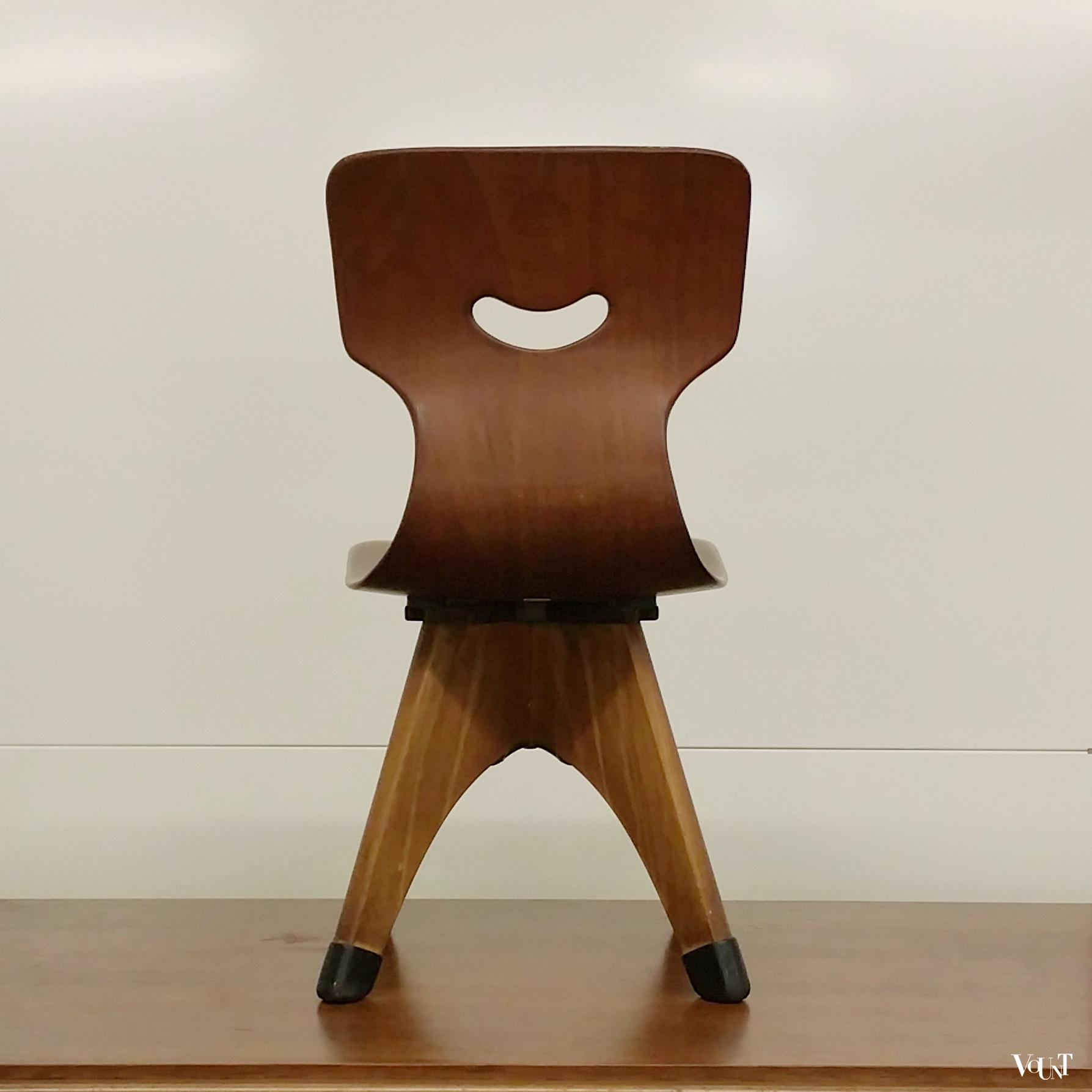 Schoolstoeltje 15114, Adam Stegner voor Pagholz Flötotto, jaren ‘50