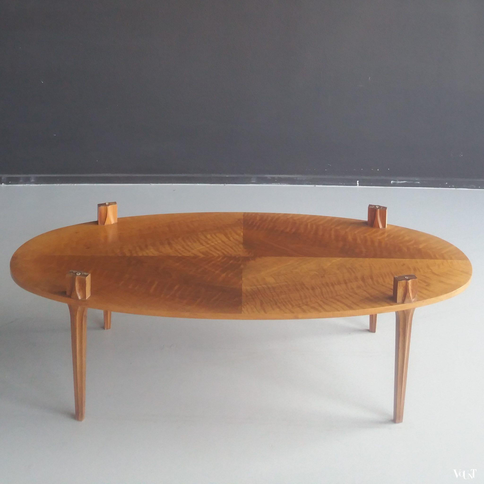 Vintage salontafel met marmeren blad, Hohnert Stil Möbel