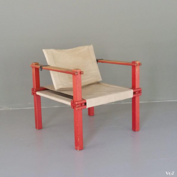 Gerd Lange voor Wilhelm Bofinger (Duitsland), Safari-stoel / Farmer Armchair, jaren '60