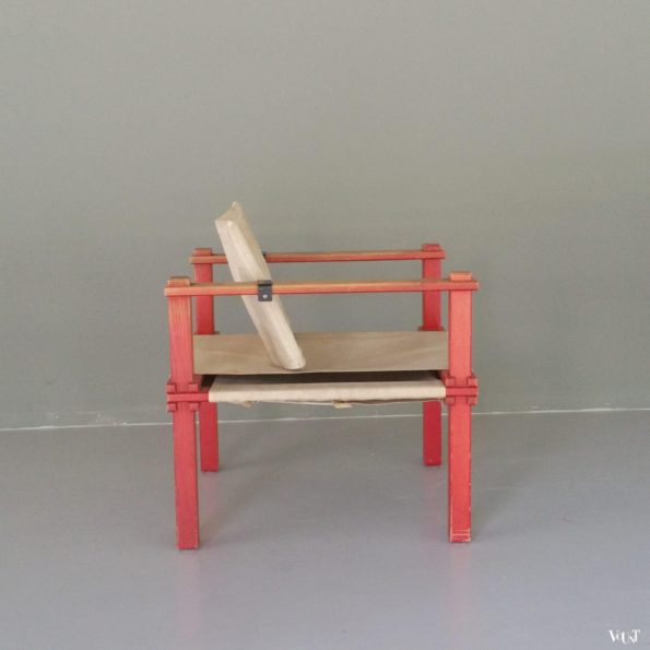 Gerd Lange voor Wilhelm Bofinger (Duitsland), Safari-stoel / Farmer Armchair, jaren '60