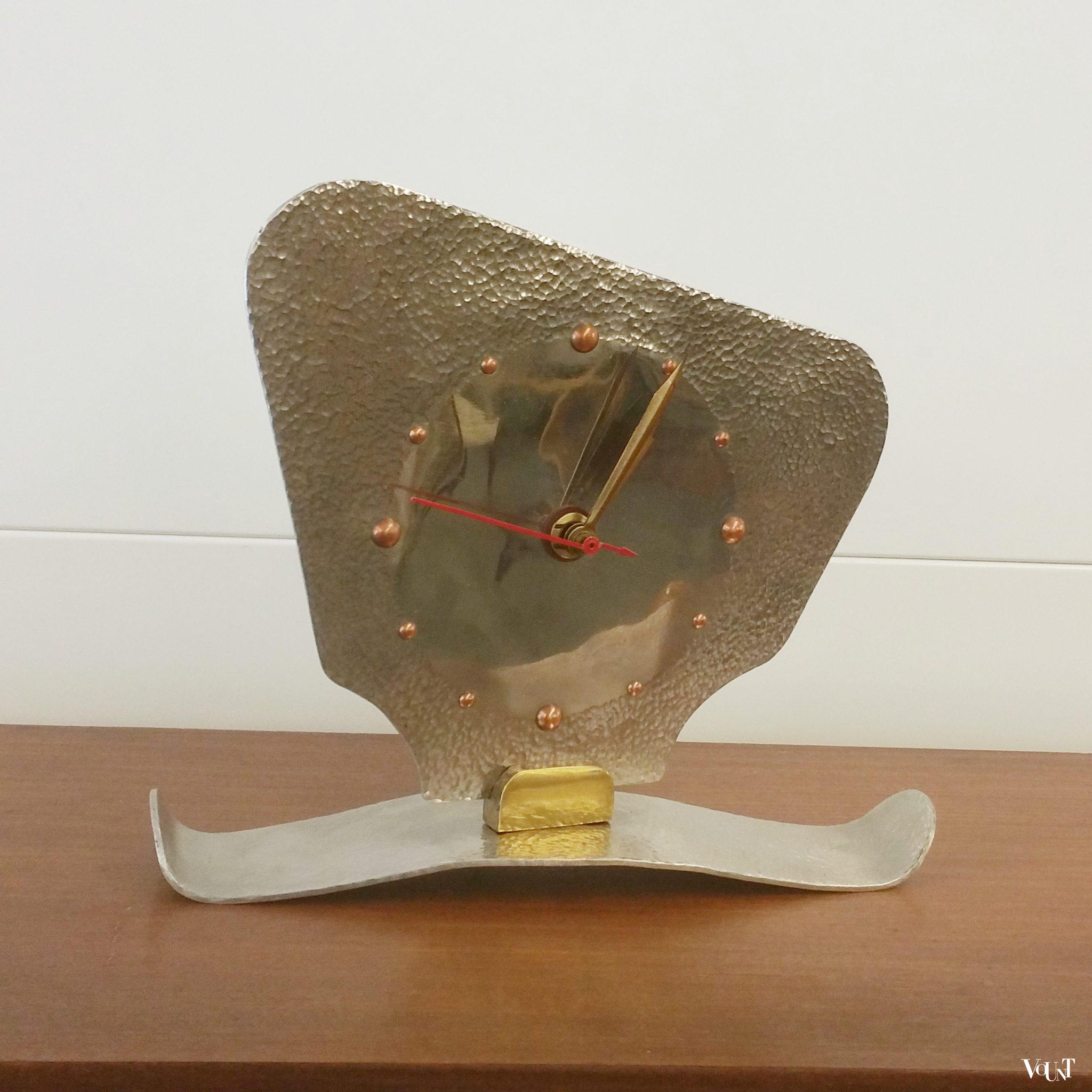 Midcentury klok roestvrij staal