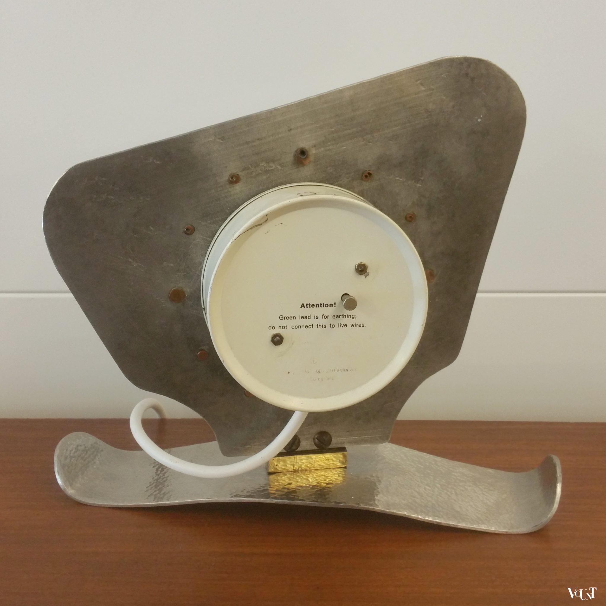 Midcentury klok roestvrij staal