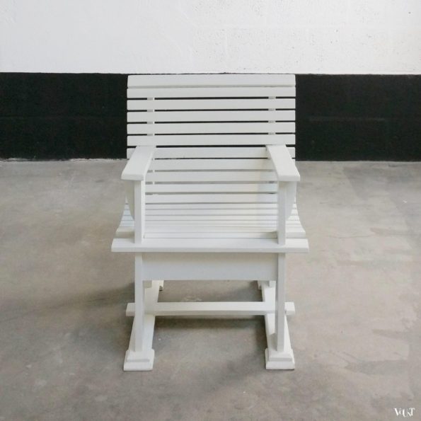 Vintage houten tuinstoel