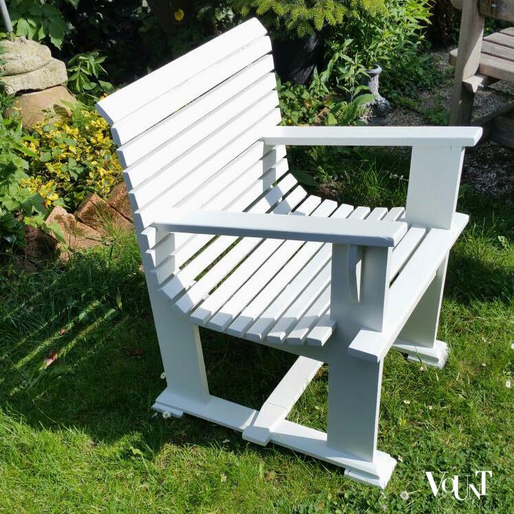 Vintage houten tuinstoel