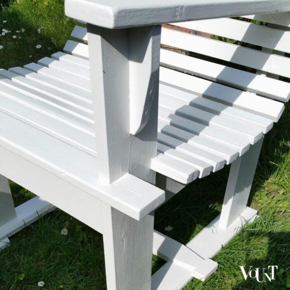 Vintage houten tuinstoel