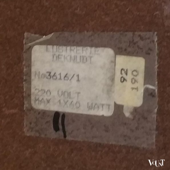Vintage Deknudt bureaulamp of Banker