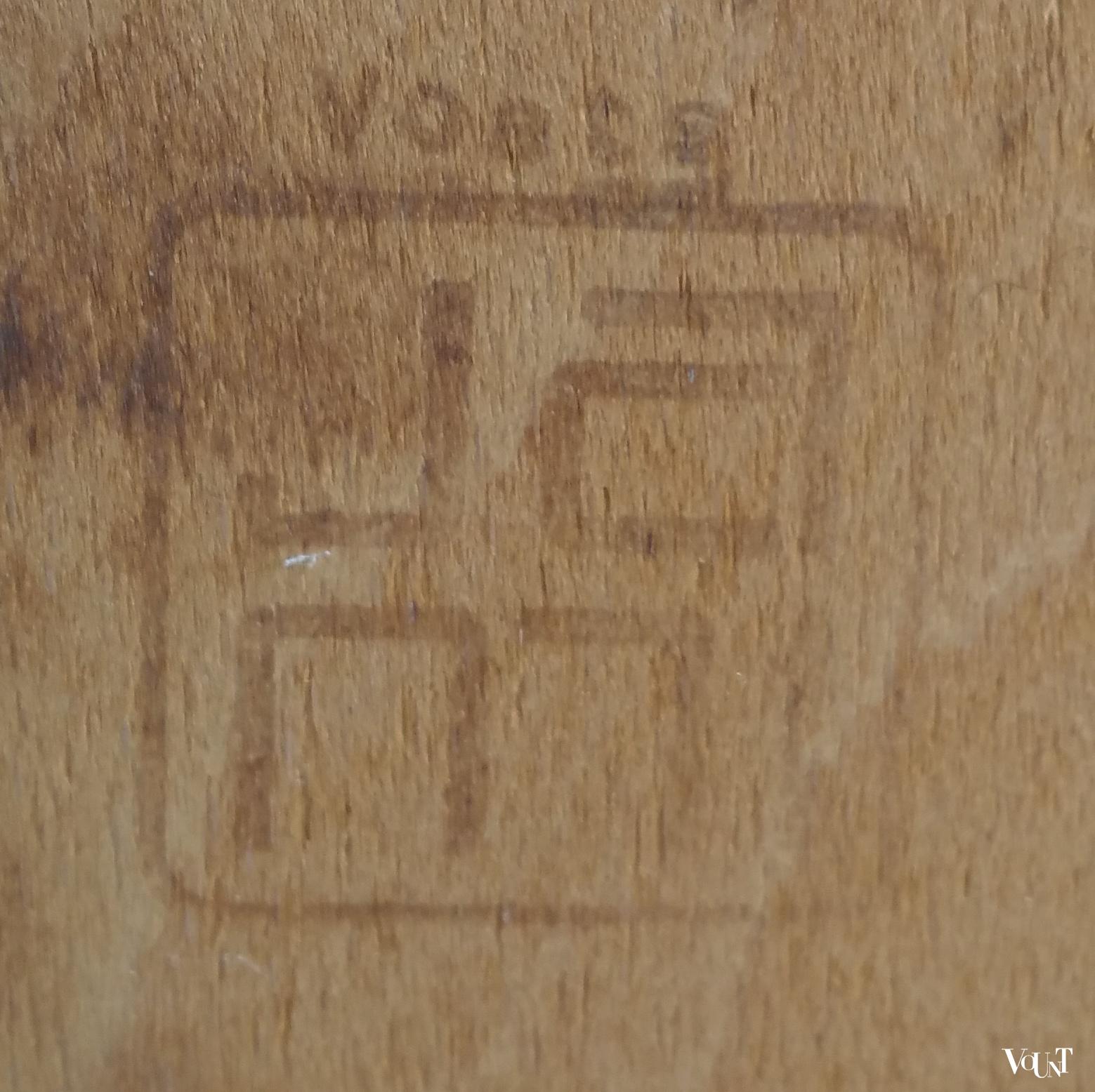 Set van 2 oranje vintage stoelen, Jami, jaren '70