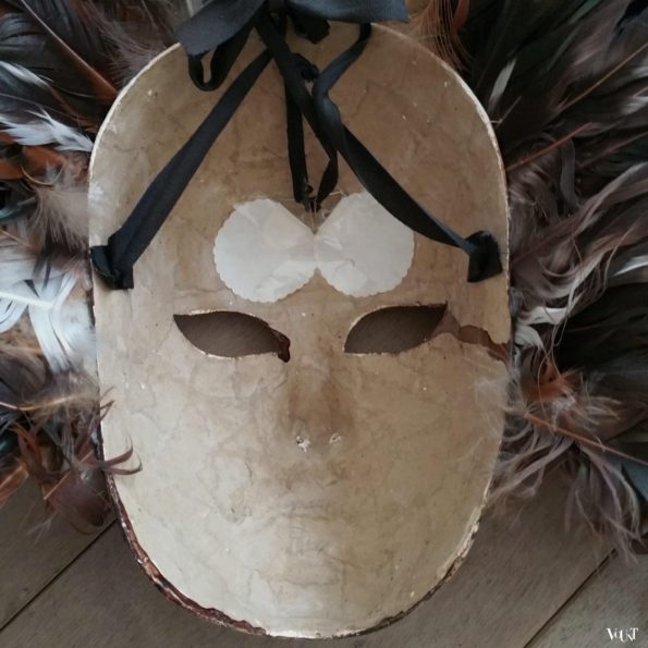 Venetiaans masker met veren