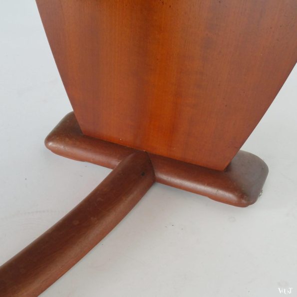 Art deco gebogen salontafel of bijzettafel