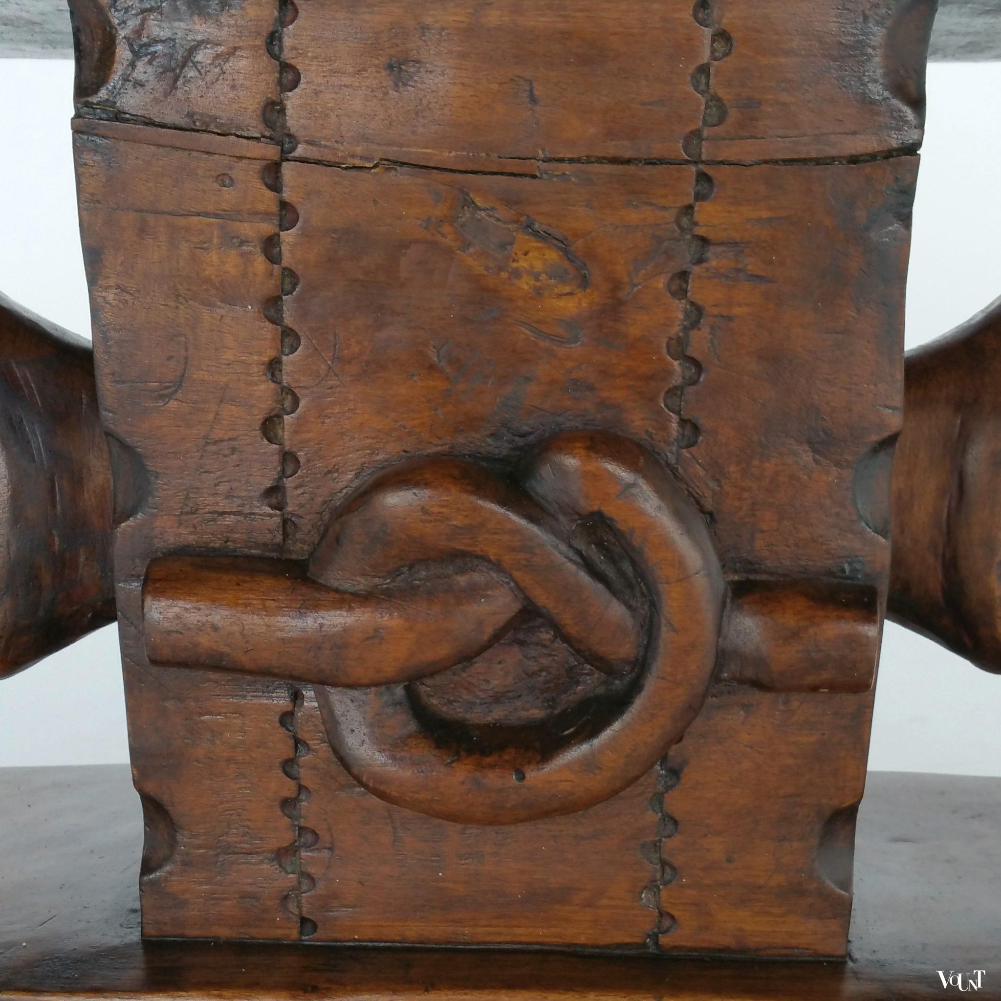 Asante of ashanti "tribal" kruk, Ghana