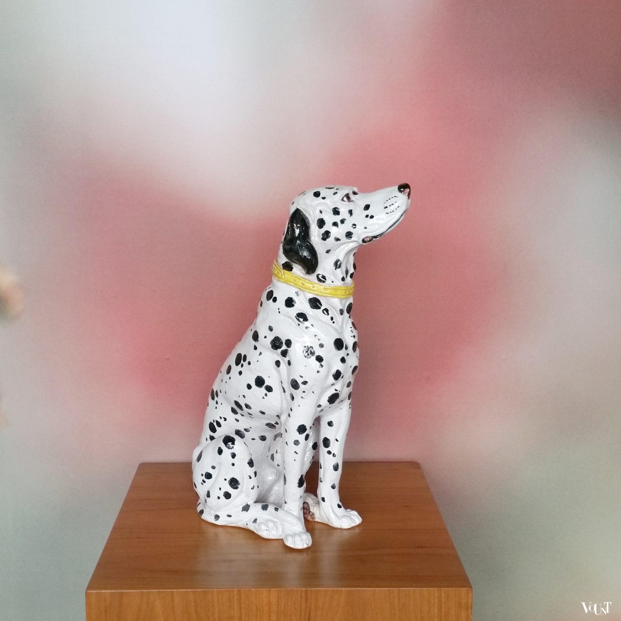 Vintage Italiaans keramisch beeld dalmatiër