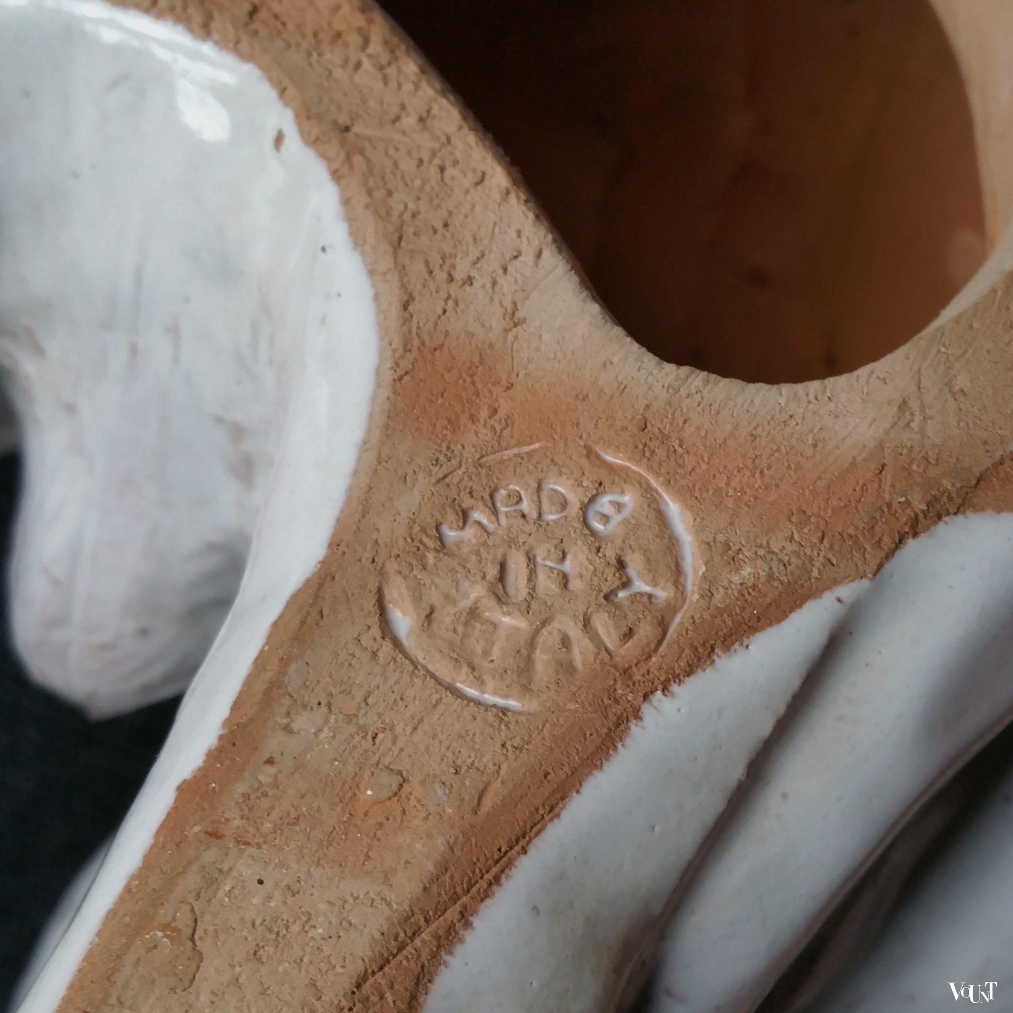 Vintage Italiaans keramisch beeld dalmatiër