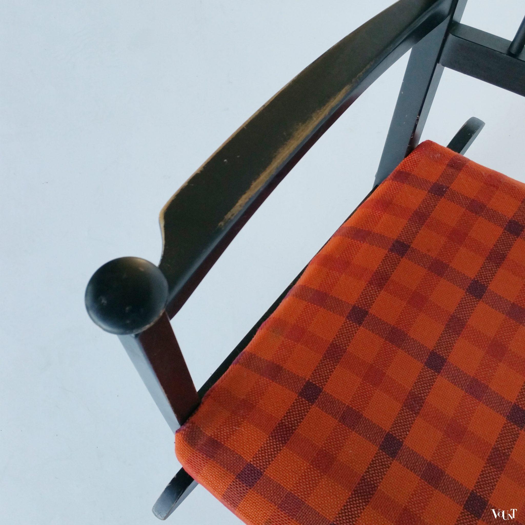 Scandinavische jaren '60 schommelstoel