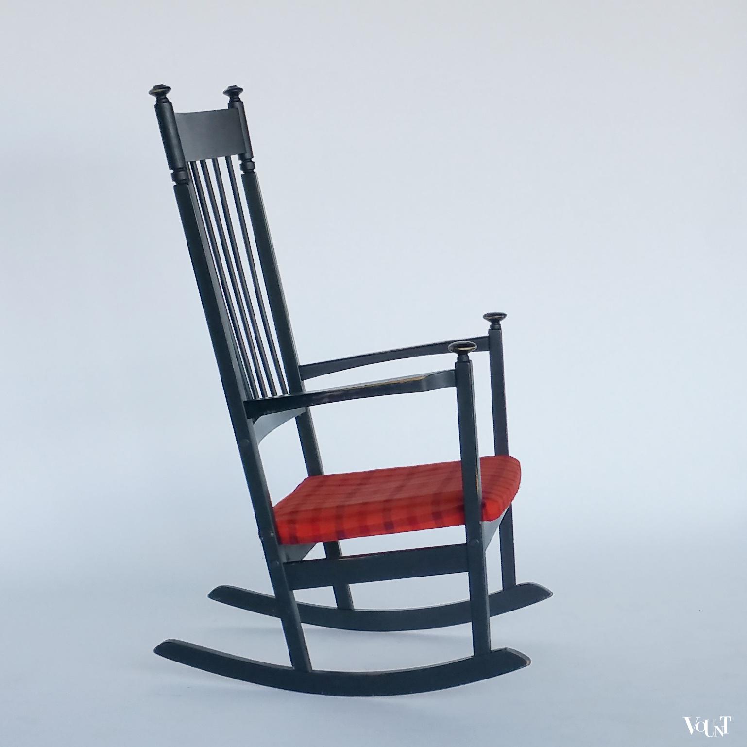 Scandinavische jaren '60 schommelstoel