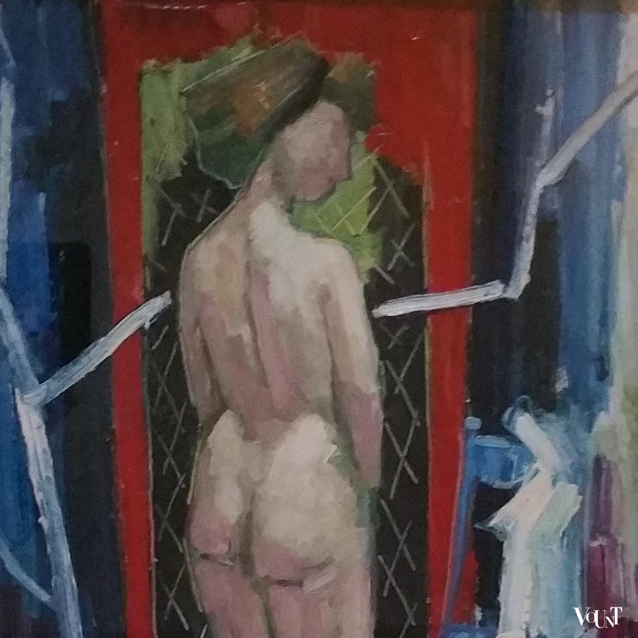 Schilderij naakt, jaren '50, Rien Goené