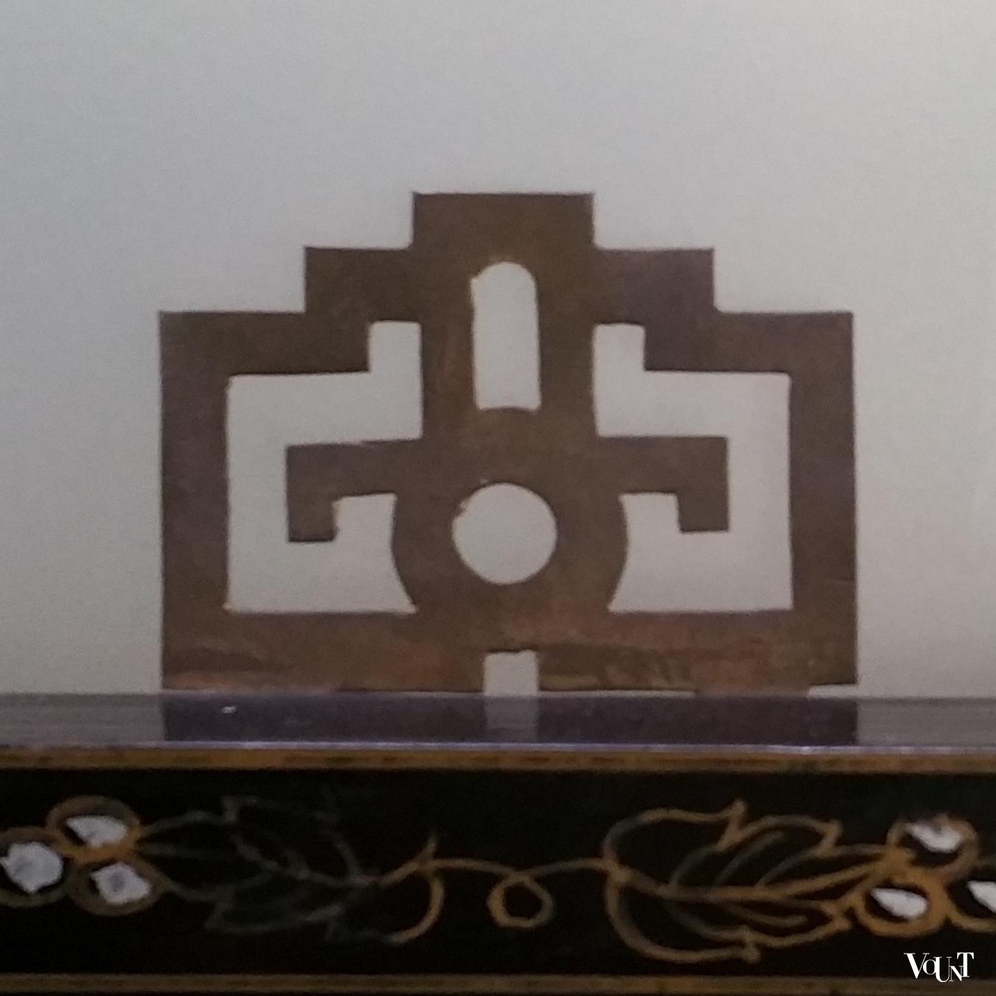 Chinees lakwerk wandpaneel met parelmoer, jaren '70