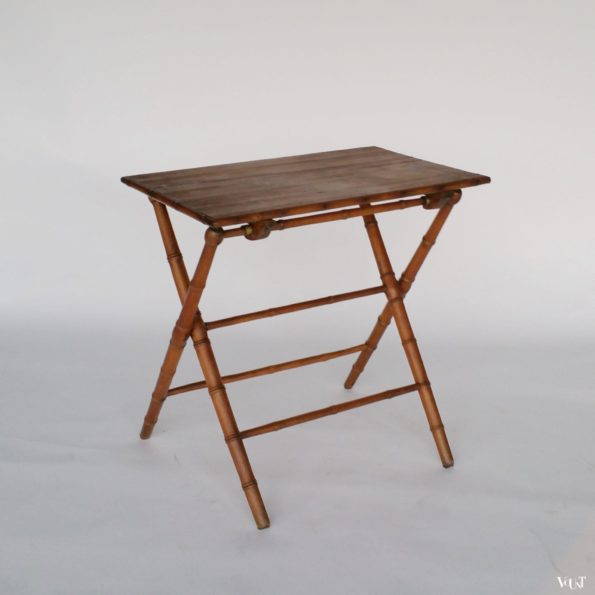 Vintage Franse faux bamboo klaptafel