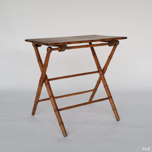 Vintage Franse faux bamboo klaptafel