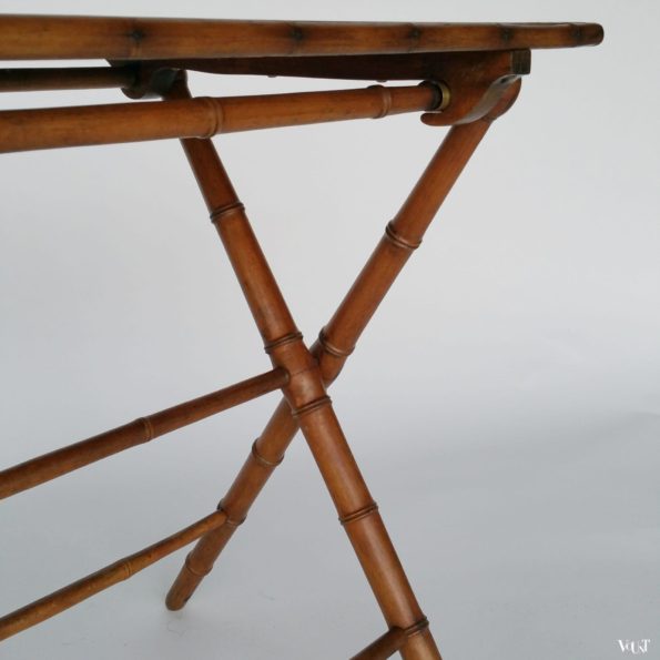 Vintage Franse faux bamboo klaptafel