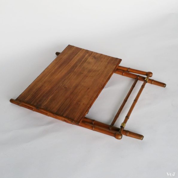 Vintage Franse faux bamboo klaptafel