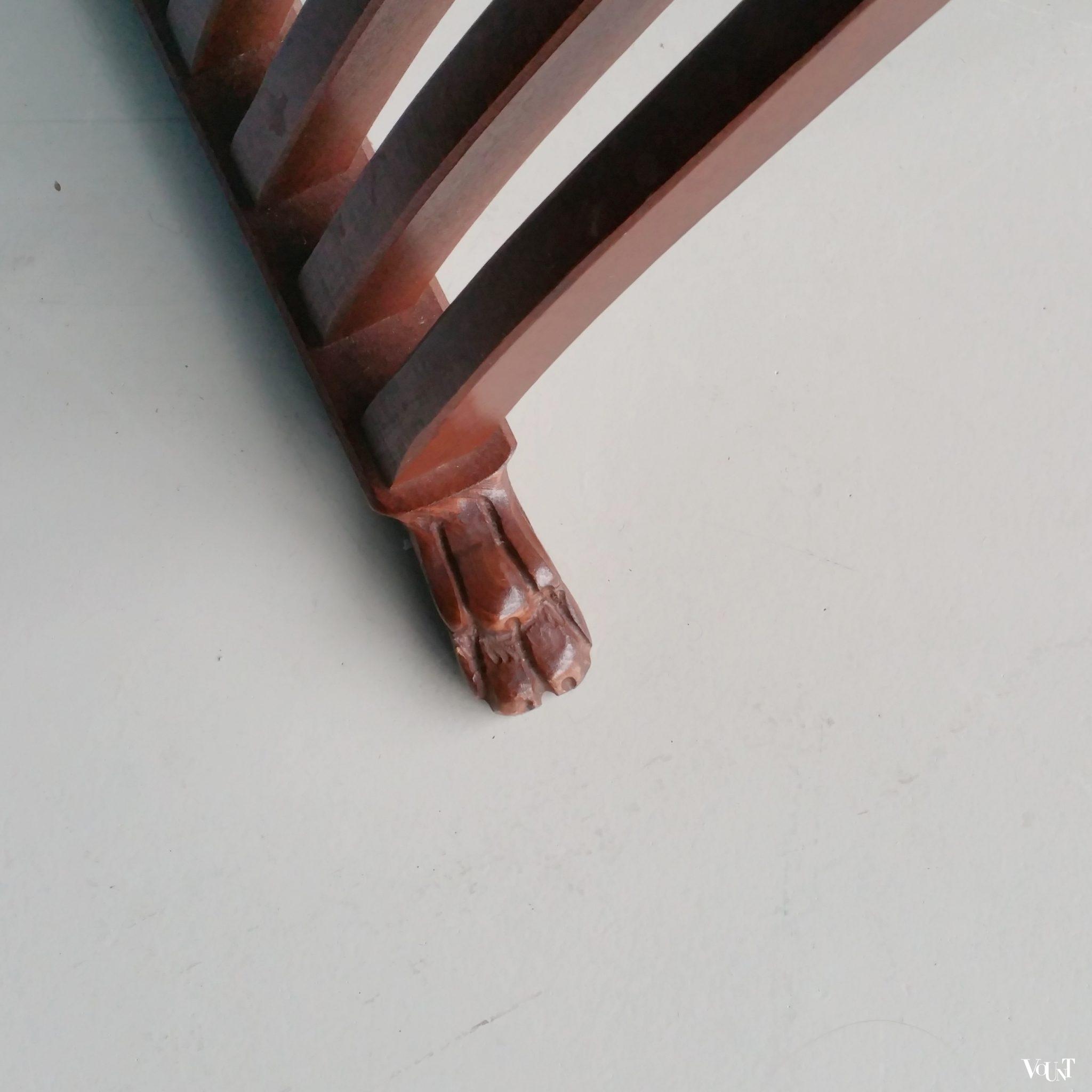 Curulische of savonarola stoel met Perzische tas, jaren '70