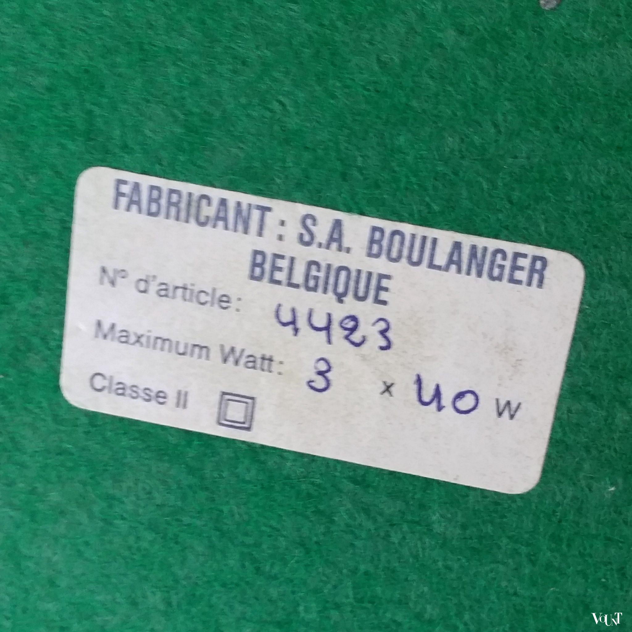 Grote vintage ananaslamp / pineapple leaf lamp Boulanger, België, jaren '70