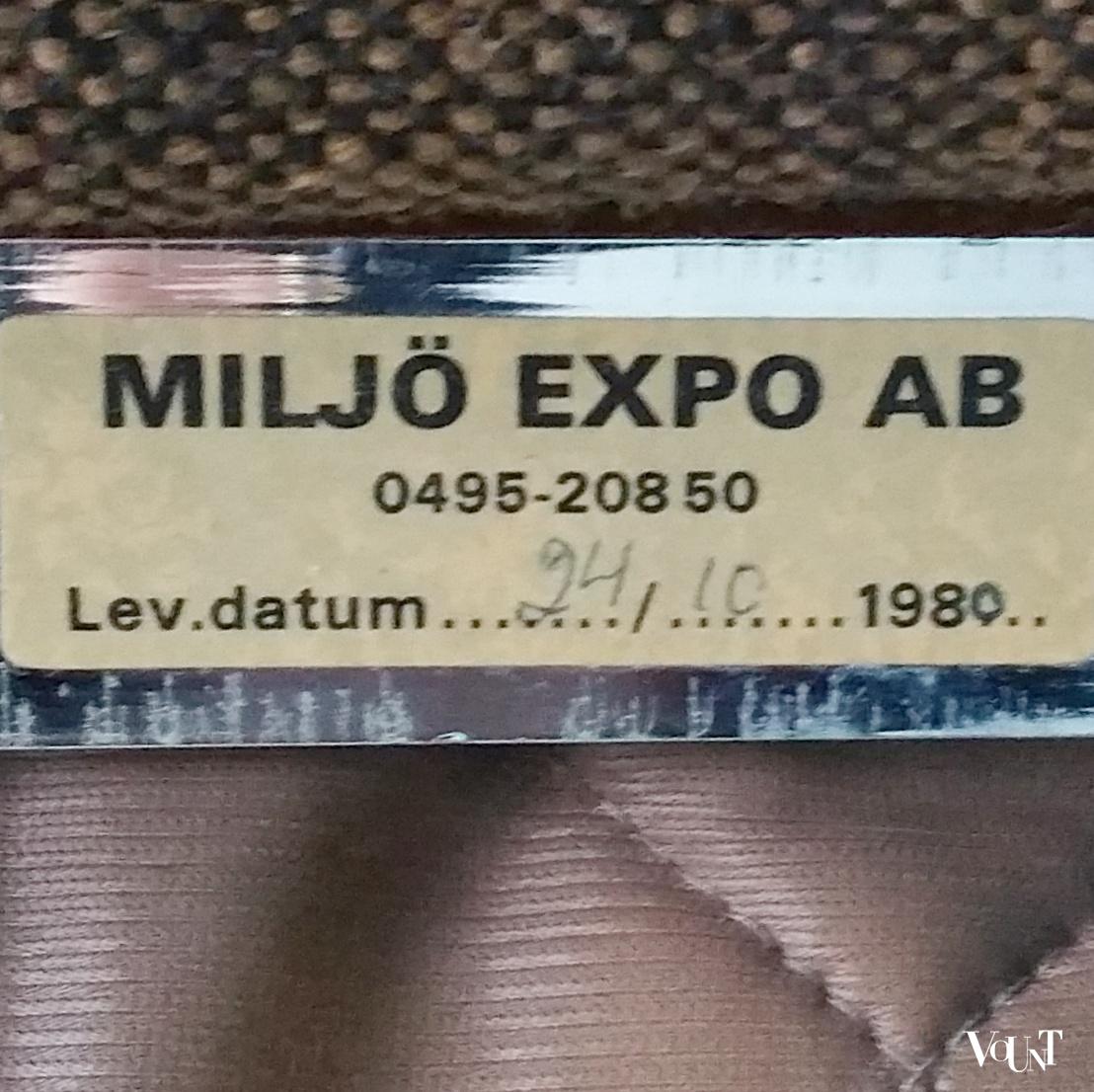 Lounge stoelen Miljö Expo, jaren '80