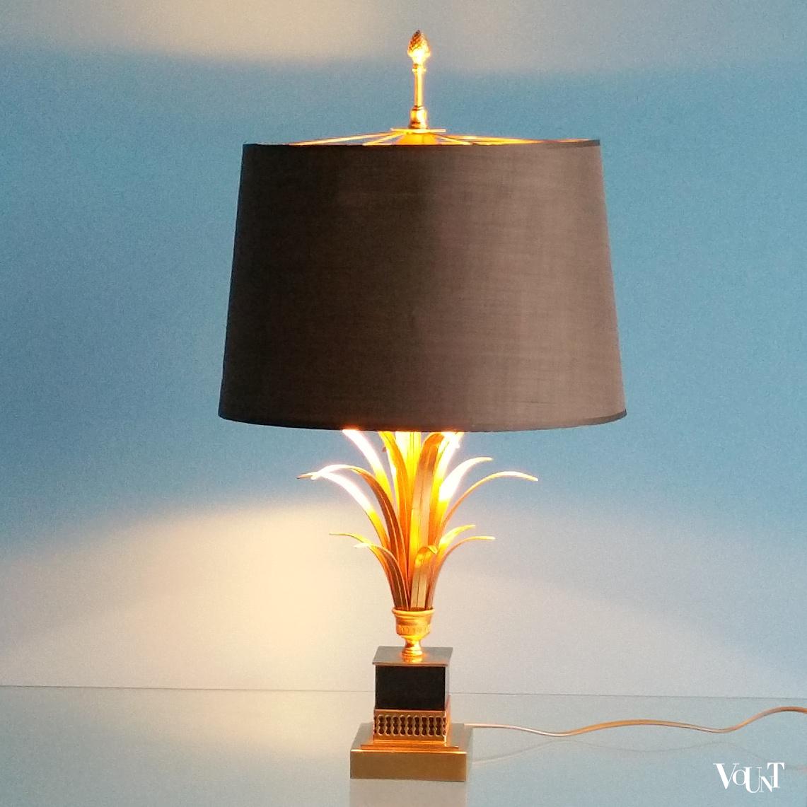 Ananas lamp / pineapple leaf lamp, Boulanger, jaren '70