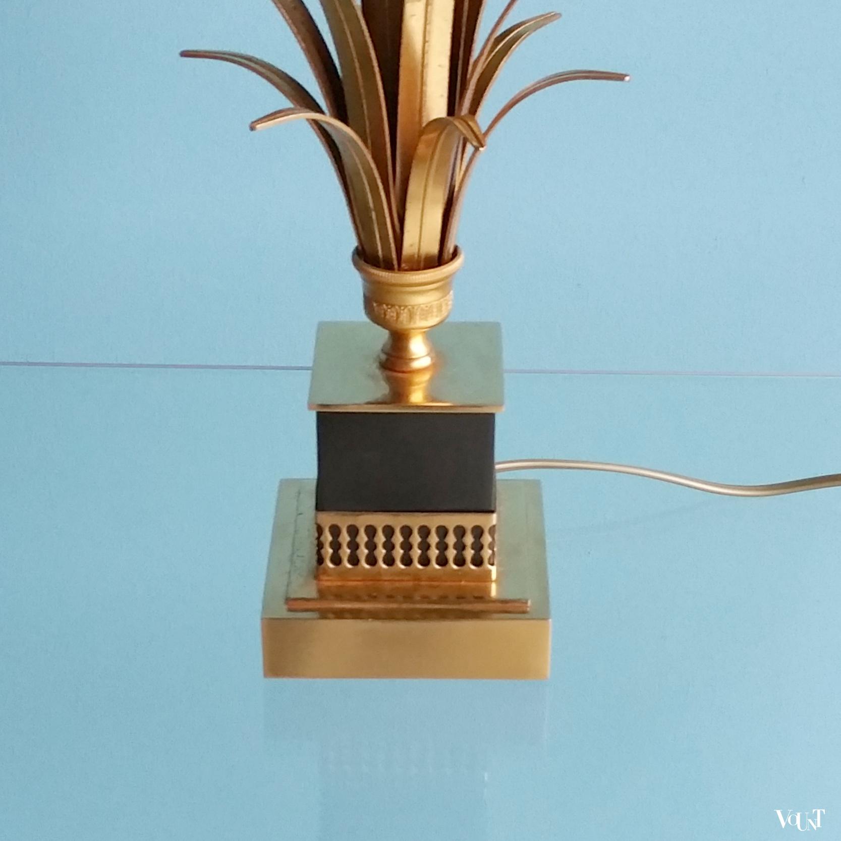 Ananas lamp / pineapple leaf lamp, Boulanger, jaren '70
